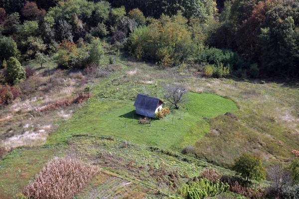 Una Antigua Granja Lugar Aislado Vukomericke Gorice Croacia — Foto de Stock