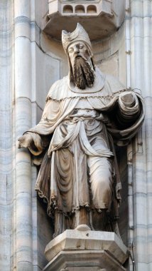 İssakar, heykel Milano Katedrali'ne, Duomo di Santa Maria Nascente, Milan, Lombardiya, İtalya