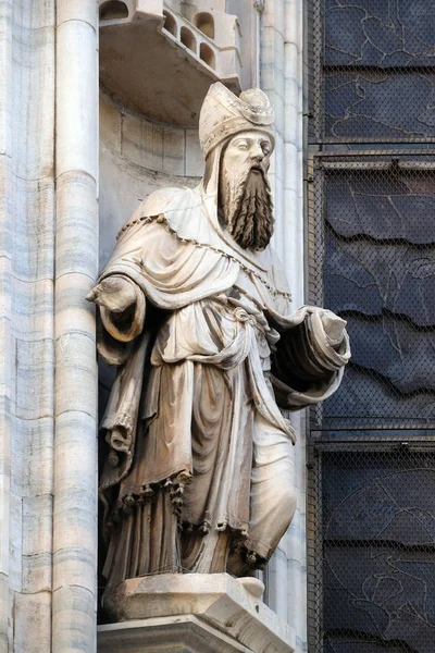 Isaskar Staty Milanos Katedral Duomo Santa Maria Nascente Milano Lombardiet — Stockfoto