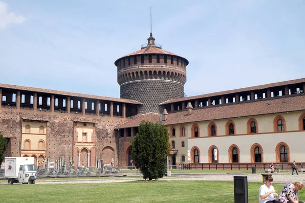 Château Sforza Milan Italie Construit Xve Siècle Par Francesco Sforza — Photo