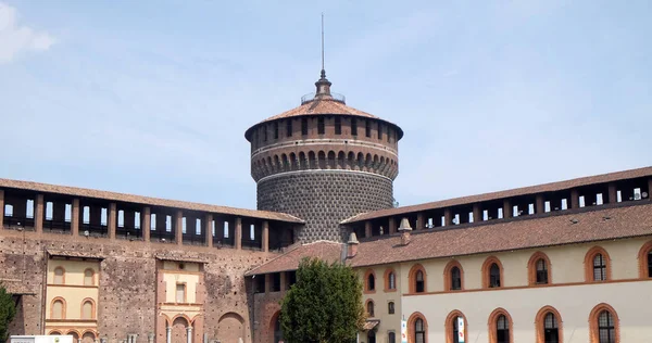 Château Sforza Milan Italie Construit Xve Siècle Par Francesco Sforza — Photo