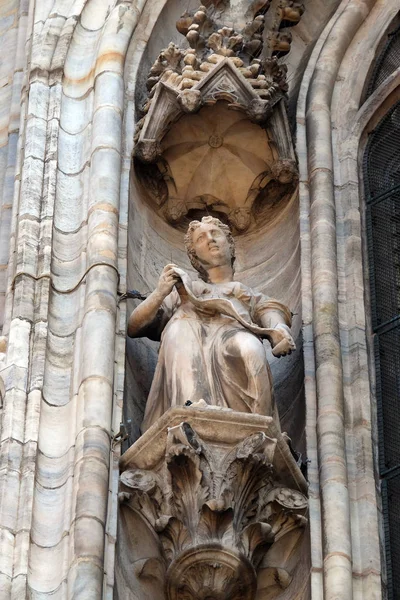 Milano Katedrali Duomo Santa Maria Nascente Milan Lombardiya Talya Nın — Stok fotoğraf