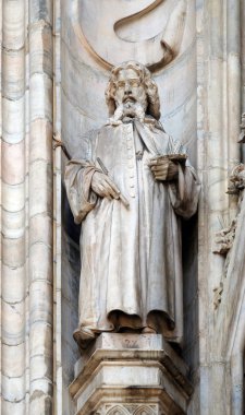 Bethany, Lombardiya, İtalya Milano Katedrali'ne, Duomo di Santa Maria Nascente, Milan heykele Lazarus'un aziz