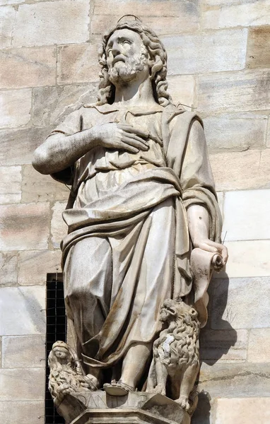 Daniel Statue Auf Der Mailänder Kathedrale Duomo Santa Maria Nascente — Stockfoto