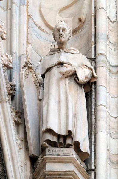Heiliger Jakobus Statue Auf Der Mailänder Kathedrale Duomo Santa Maria — Stockfoto
