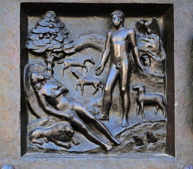 Tanrım, dünya, Zürih, İsviçre Grossmunster (