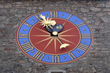 tarihi Saat Kulesi eski şehir City Lucerne, İsviçre