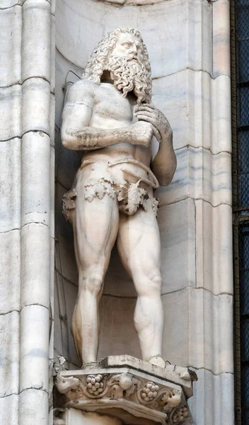 Heiligenstatue Der Fassade Der Mailänder Kathedrale Duomo Santa Maria Nascente — Stockfoto