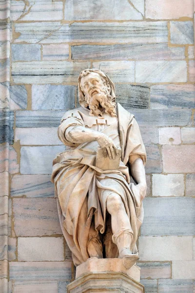 Heiligenstatue Der Fassade Der Mailänder Kathedrale Duomo Santa Maria Nascente — Stockfoto