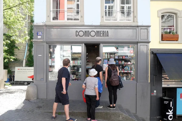 Kondomerie Kondomshop Der Zürcher Innenstadt Schweiz — Stockfoto