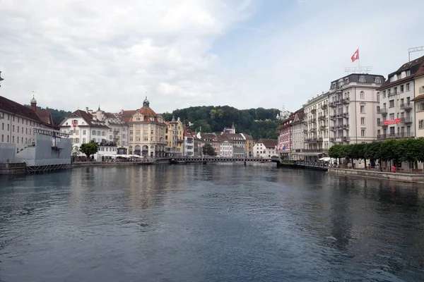 Tarihi Kent Merkezi Lucerne Sviçre — Stok fotoğraf