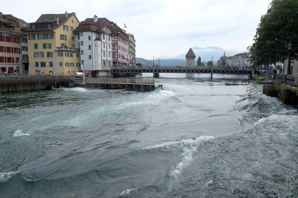 Centrum Van Historische Stad Van Luzern Zwitserland — Stockfoto