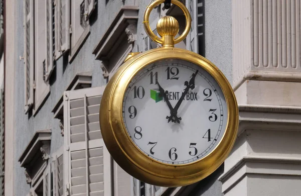 Horloge Sur Façade Lucerne Suisse — Photo