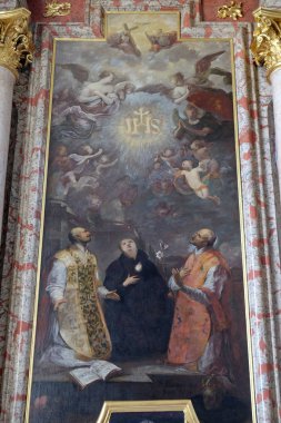 Loyola St. Ignatius, St Stanislaus ve St. Francis Borgia, Saint Ignatius sunak, Cizvit Kilisesi, St Francis Xavier Lucerne, İsviçre