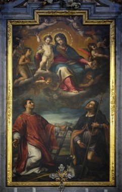 Our Lady Lugano, İsviçre Saint Lawrence katedral graces altar