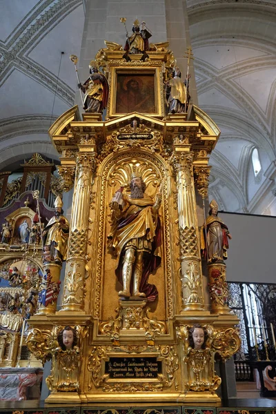 Altar San Enrique Iglesia San Leodegar Lucerna Suiza — Foto de Stock