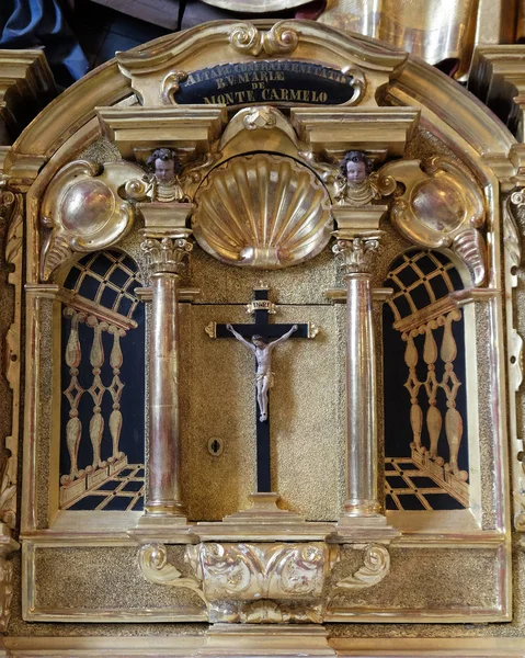 Tabernakel Auf Dem Altar Der Himmelfahrt Der Kirche Leodegar Luzern — Stockfoto