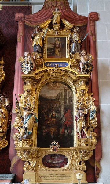Ołtarz Kościele Leodegar Lucerna Szwajcaria — Zdjęcie stockowe