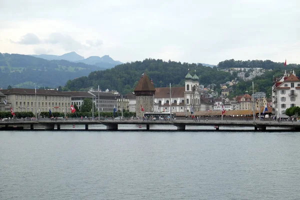 Lucerna Jeziorze Czterech Kantonów Szwajcaria Ticino Szwajcaria — Zdjęcie stockowe