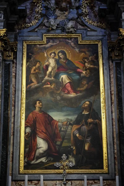 Altar Der Gnadenmutter Der Kathedrale Des Heiligen Gesetzes Lugano Schweiz — Stockfoto