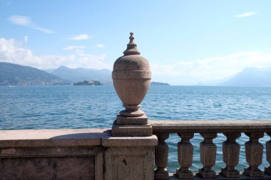 Süs korkuluk Isola Bella, Borromeo Adaları, Lago Maggiore, Piedmont, İtalya