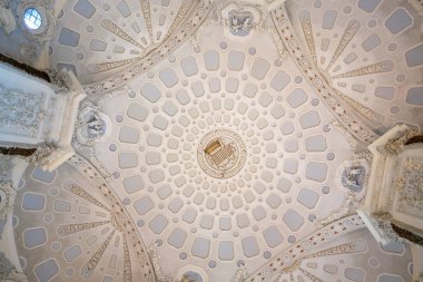 İç Palace Borromeo Isola Bella, Borromeo Adaları, Lago Maggiore, Piedmont, İtalya