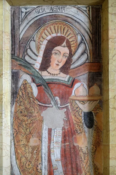 Sint Agatha Fresco Kerk Van Victor Het Eiland Van Vissers — Stockfoto