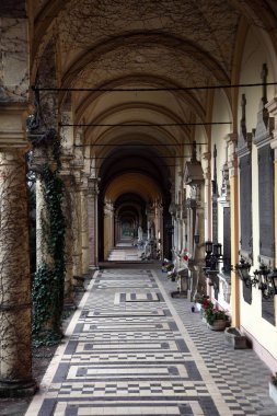 Mirogoj mezarlığı arcades Zagreb, Hırvatistan'daki anıtsal mimarisi 