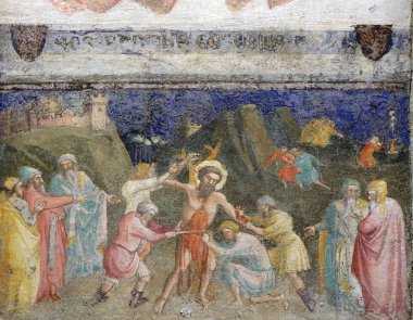 Şehitlik, Aziz Bartholomew, fresk Orsanmichele kilise Floransa, Toskana, İtalya