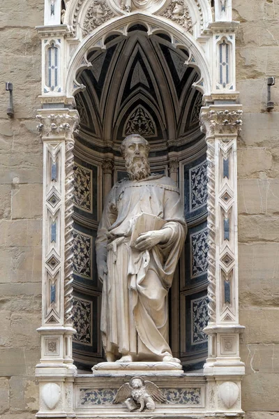 Heiliger Zeichen Von Donatello Orsanmichele Kirche Florenz Toskana Italien — Stockfoto