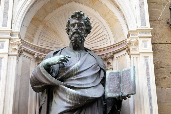 Saint Matthew Evangelist Door Lorenzo Ghiberti Orsanmichele Kerk Florence Toscane — Stockfoto