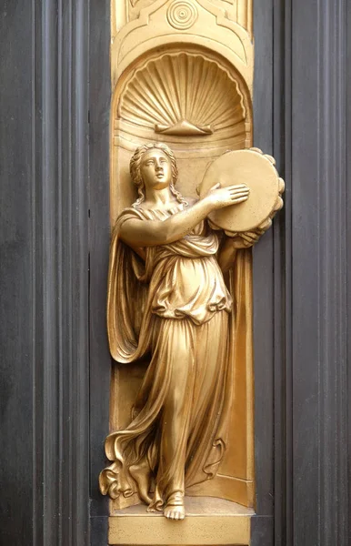 Florentská Katedrála Baptisterium Svatého Jana Brány Ráje Florencie Itálie — Stock fotografie