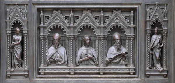 Detail Van Deur Van Cattedrale Santa Maria Del Fiore Kathedraal — Stockfoto