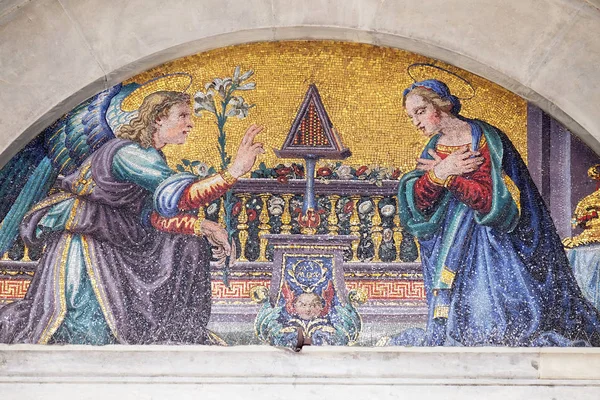 Aankondiging Van Maagd Maria Basilica Della Santissima Annunziata Basiliek Van — Stockfoto