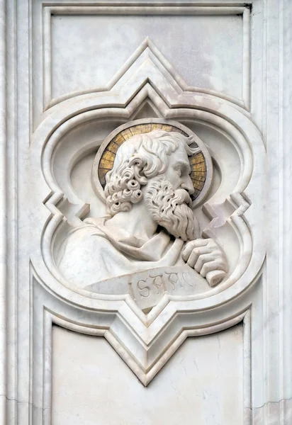 Isaac Verlichting Gevel Van Basiliek Van Santa Croce Basiliek Van — Stockfoto