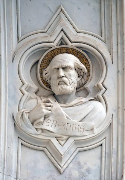 Jérémie Soulagement Sur Façade Basilique Santa Croce Basilique Sainte Croix — Photo