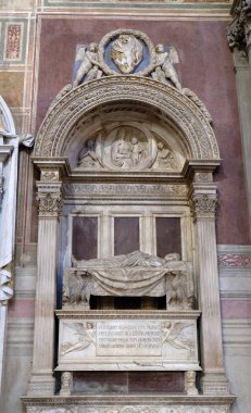 Giulio Foggini, Santa Croce Bazilikası (Kutsal Haç Bazilikası), Floransa, Italya tarafından Galileo Galilei (1564 1642) Türbesi