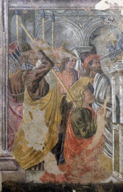 Aziz Thomas, Havari şehit fresco tarafından daire Andrea Castagno, Basilica of Santa Croce (Kutsal haç Bazilika) Floransa, İtalya