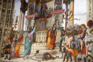 St Philip ejderha Hieropolis Tapınağı, fresk Filippino Lippi, Santa Maria Novella müdür Dominik tarafından Strozzi Şapel Floransa, İtalya'da kilise sürüş