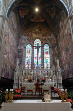Santa Maria Novella müdür Dominik yüksek sunak kilise Floransa, İtalya