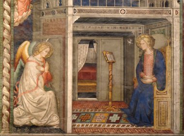 Duyuru için Meryem Ana Pietro di Miniato, Santa Maria Novella müdür Dominik tarafından kilise Floransa, İtalya