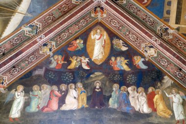 Tanrı aşkına, yükseliş fresk Andrea di Bonaiuto tarafından Santa Maria Novella müdür Dominik İspanyolca Şapel kilise Floransa, İtalya'da