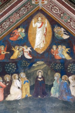 Tanrı aşkına, yükseliş fresk Andrea di Bonaiuto tarafından Santa Maria Novella müdür Dominik İspanyolca Şapel kilise Floransa, İtalya'da