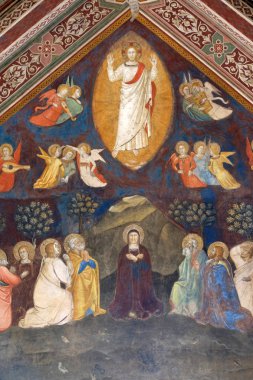 Tanrı aşkına, yükseliş fresk Andrea di Bonaiuto tarafından Santa Maria Novella müdür Dominik İspanyolca Şapel kilise Floransa, İtalya'da