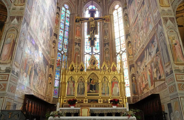 Υψηλό Βωμό Του Basilica Santa Croce Βασιλική Του Τιμίου Σταυρού — Φωτογραφία Αρχείου