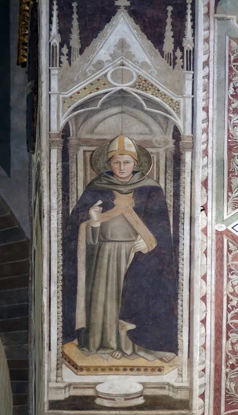 Svatý Fresky Bazilice Santa Croce Bazilika Svatého Kříže Florencii Itálie — Stock fotografie