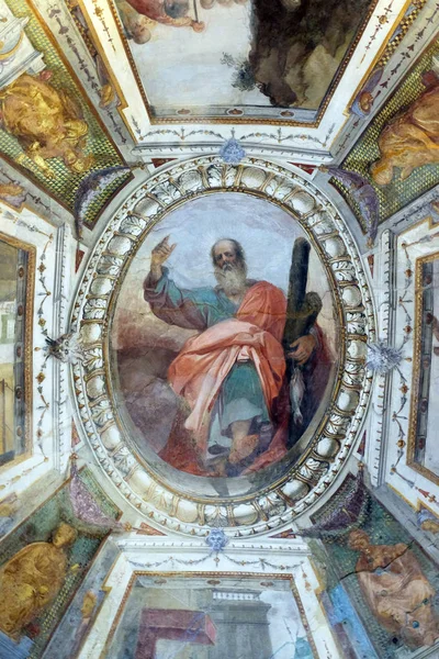 세인트 앤드류 공회당의 신성한 십자가의 대성당 이탈리아 피렌체에서 프레스코 — 스톡 사진