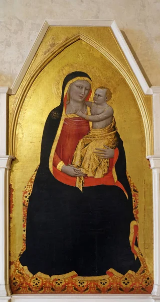 Madonna Child Nardo Cione Basilica Santa Croce Basilica Holy Cross — Stock Photo, Image