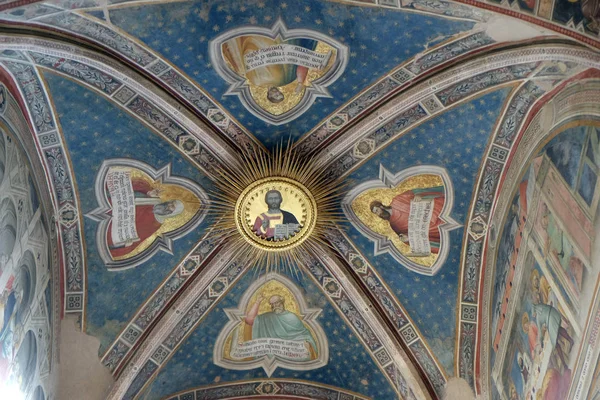 Profetas Frescos Giovanni Milano Capilla Rinuccini Basílica Santa Cruz Florencia —  Fotos de Stock