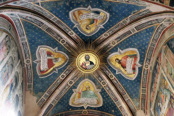 Prophets Frescoes Giovanni Milano Rinuccini Chapel Basilica Santa Croce Basilica — Stock Photo, Image